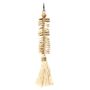 Decorative objects - The Macrame Fishbone Keychain - Cream - BAZAR BIZAR LIVING