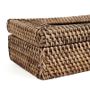 Caskets and boxes - The Rattan Classic Tissue Box - Natural Brown - BAZAR BIZAR LIVING