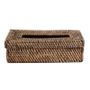 Caskets and boxes - The Rattan Classic Tissue Box - Natural Brown - BAZAR BIZAR LIVING