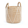 Boîtes de rangement  - Le Panier Macramé Stitches Droits - Naturel Blanc - M - BAZAR BIZAR LIVING