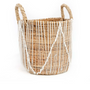 Boîtes de rangement  - Le Panier Macramé Stitches Droits - Naturel Blanc - L - BAZAR BIZAR LIVING