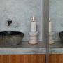 Candlesticks and candle holders - The Serene Candle Holder - Concrete Natural - M - BAZAR BIZAR LIVING