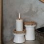 Bougeoirs et photophores  - Le Bougeoir Pretty - Blanc Naturel - L - BAZAR BIZAR LIVING