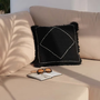 Cushions - The Kasbah Cushion Cover - Black White - BAZAR BIZAR LIVING