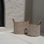 Boîtes de rangement - Le Panier Macramé Stitches Croisés - Naturel Blanc - L - BAZAR BIZAR LIVING