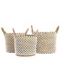 Boîtes de rangement - Le Panier Macramé Stitches Croisés - Naturel Blanc - L - BAZAR BIZAR LIVING