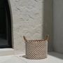 Boîtes de rangement - Le Panier Macramé Stitches Croisés - Naturel Blanc - M - BAZAR BIZAR LIVING