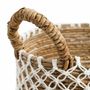 Boîtes de rangement - Le Panier Macramé Stitches Croisés - Naturel Blanc - M - BAZAR BIZAR LIVING