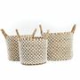 Boîtes de rangement - Le Panier Macramé Stitches Croisés - Naturel Blanc - M - BAZAR BIZAR LIVING