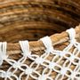 Boîtes de rangement  - Le Panier Macramé Stitches Croisés - Naturel Blanc - S - BAZAR BIZAR LIVING