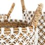 Boîtes de rangement  - Le Panier Macramé Stitches Croisés - Naturel Blanc - S - BAZAR BIZAR LIVING