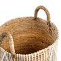 Boîtes de rangement  - Le Panier Macramé Stitches Droits - Naturel Blanc - M - BAZAR BIZAR LIVING