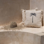 Cushions - The Gili Palm Cushion Cover - Natural Black - BAZAR BIZAR LIVING