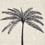 Cushions - The Gili Palm Cushion Cover - Natural Black - BAZAR BIZAR LIVING