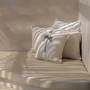 Cushions - The Gili Palm Cushion Cover - Natural Black - BAZAR BIZAR LIVING