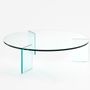 Coffee tables - MONOLOG round coffee table XL - GLASS VARIATIONS