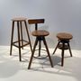 Customizable objects - Solid French beech screw stool - MON TABOURET