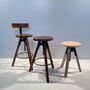 Customizable objects - Solid French beech screw stool - MON TABOURET