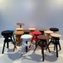 Customizable objects - Solid French beech screw stool - MON TABOURET