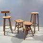 Customizable objects - Solid French Beech screw stool - ÉBÉNISTERIE VUILLEMIN