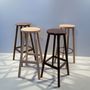 Customizable objects - Solid French beech wood stool - ÉBÉNISTERIE VUILLEMIN