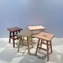 Customizable objects - Solid French beech wood stool - ÉBÉNISTERIE VUILLEMIN