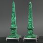 Decorative objects - Malachite obeliscks - PETRI FIRENZE