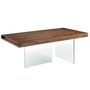 Tables Salle à Manger - Table à manger en noyer avec pieds en verre - ANGEL CERDÁ