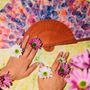 Apparel - A FAN OF Grace of Flowers - Abanico - Hand Fan - A FAN OF