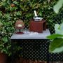 Éclairage LED - Lampe de table USB en rotin et cuir - SOL & LUNA