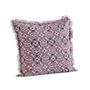 Comforters and pillows - Printetd cushion cover with fringes - MADAM STOLTZ