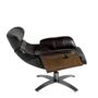 Fauteuils - Fauteuil pivotant tapissé de cuir de vachette marron - ANGEL CERDÁ