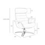 Fauteuils - Fauteuil pivotant tapissé de cuir de vachette marron - ANGEL CERDÁ