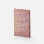 Stationery - Hard cover notebook covered with hand decorated paper and marbled cut - IL PAPIRO