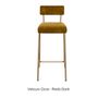 Kitchens furniture - BAR CHAIR SUZIE - H65cm - LES GAMBETTES