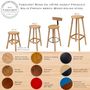 Customizable objects - Solid French beech wood stool - MON TABOURET