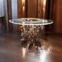 Verre d'art - WhyNot ! table, verre, acier inox - NARCIS