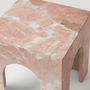 Tables de nuit - Pink Marble Ached Side Table - KIWANO CONCEPT