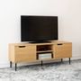 TV stands - TV-stand NOBLE with sliding doors - RADIS FURNITURE