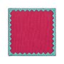 Decorative objects - Pearl Placemat | Pink with Turquoise and Limegreen thread - BLANK SPACE AMSTERDAM