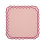 Decorative objects - Seafolly Placemat | Pink with White - BLANK SPACE AMSTERDAM