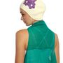 Hair accessories - White Vintage 3 Flowers Swim Cap - KORES ACCESSORIES
