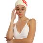 Hair accessories - White Vintage 3 Flowers Swim Cap - KORES ACCESSORIES