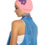Hair accessories - Pink Vintage 3 Flowers Swim Cap - KORES ACCESSORIES