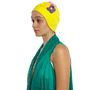 Hair accessories - Yellow Vintage 3 Flowers Swim Cap - KORES ACCESSORIES