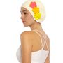 Accessoires cheveux - Blanc Bonnet Avec trois Fleurs - KORES ACCESSORIES