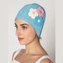 Accessoires cheveux - Bleu Bonnet Avec trois Fleurs - KORES ACCESSORIES