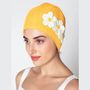 Accessoires cheveux - Orange Bonnet Avec trois Fleurs - KORES ACCESSORIES