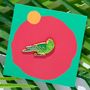 Brooches - Pin Green Parrot - PINPINPIN.IT