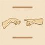 Brooches - Set of 2 Pins The Creation of Adam - Michelangelo, 1512 - PINPINPIN.IT